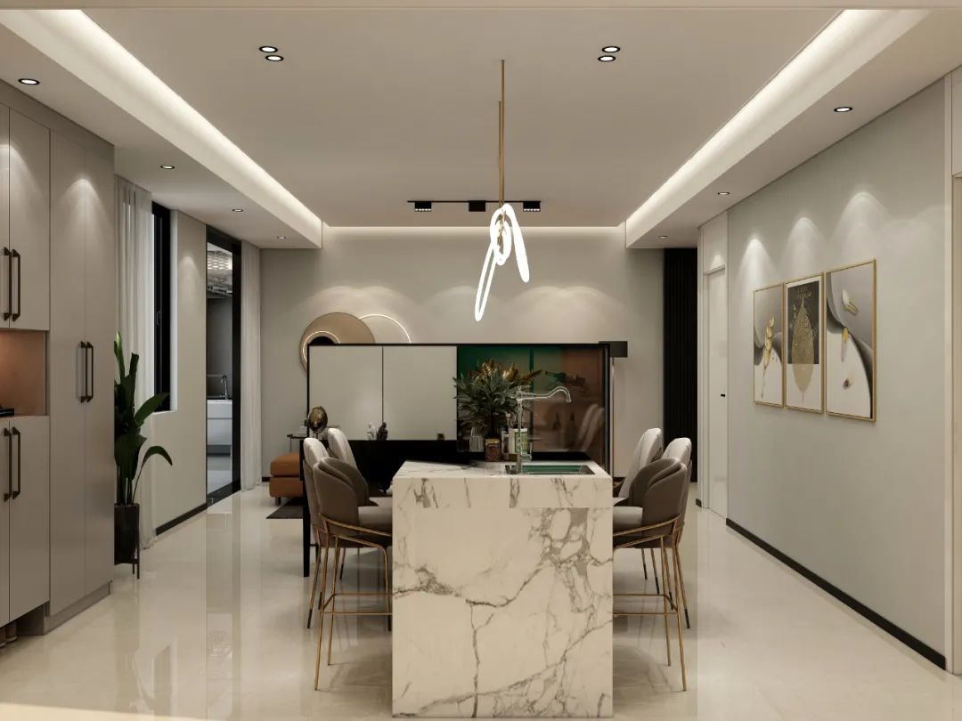 芈熊装饰 | 103㎡ 麟恒中心广场  现代风格效果图