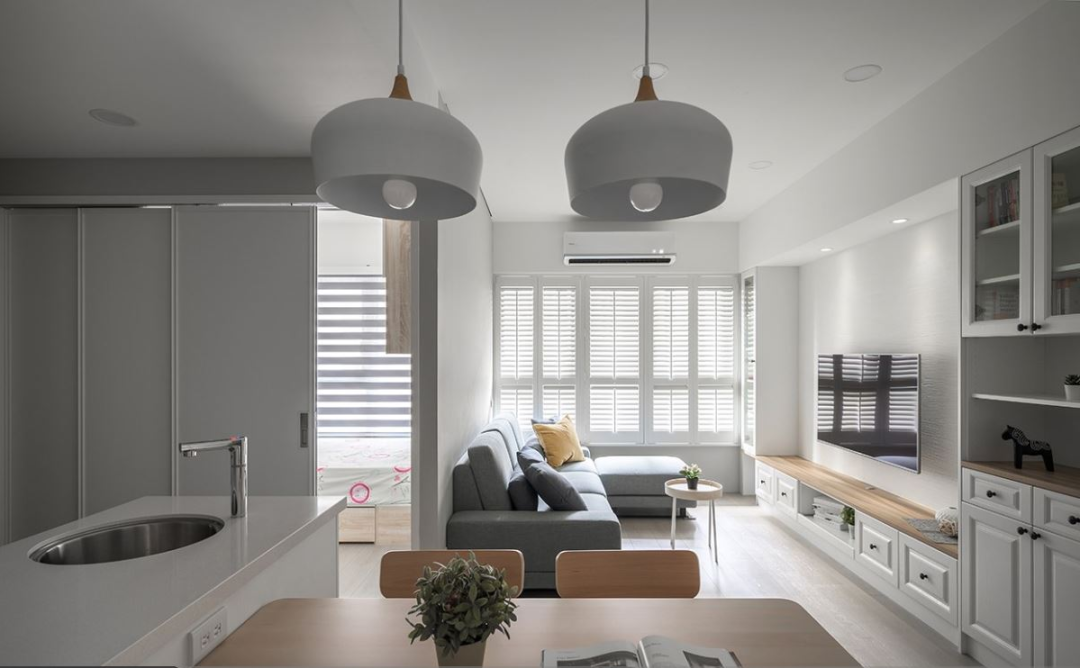 芈熊装饰 | 108㎡ 雍翠华府 美式风格效果图 