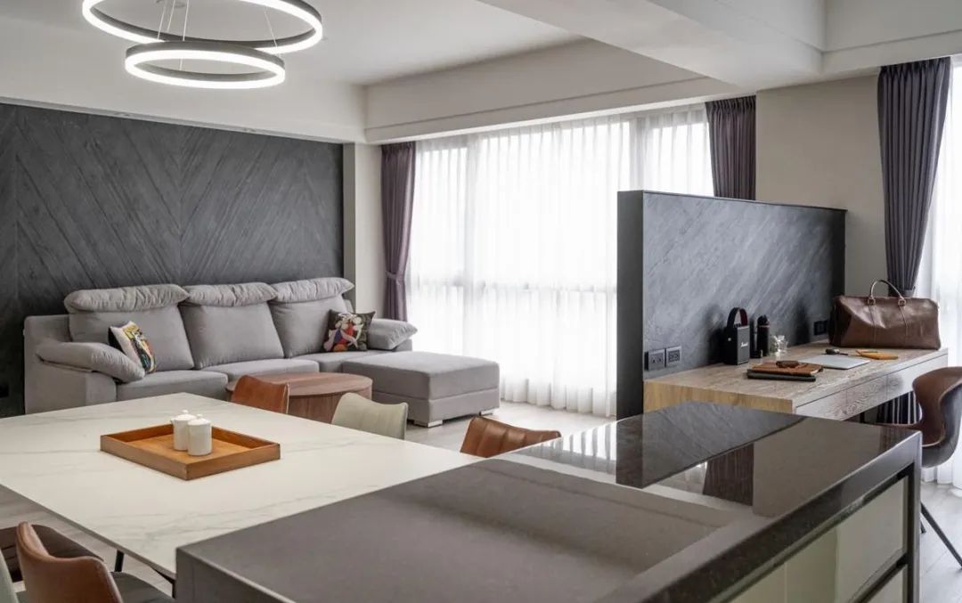 芈熊装饰 | 108㎡ 锦绣御园  现代风格效果图 