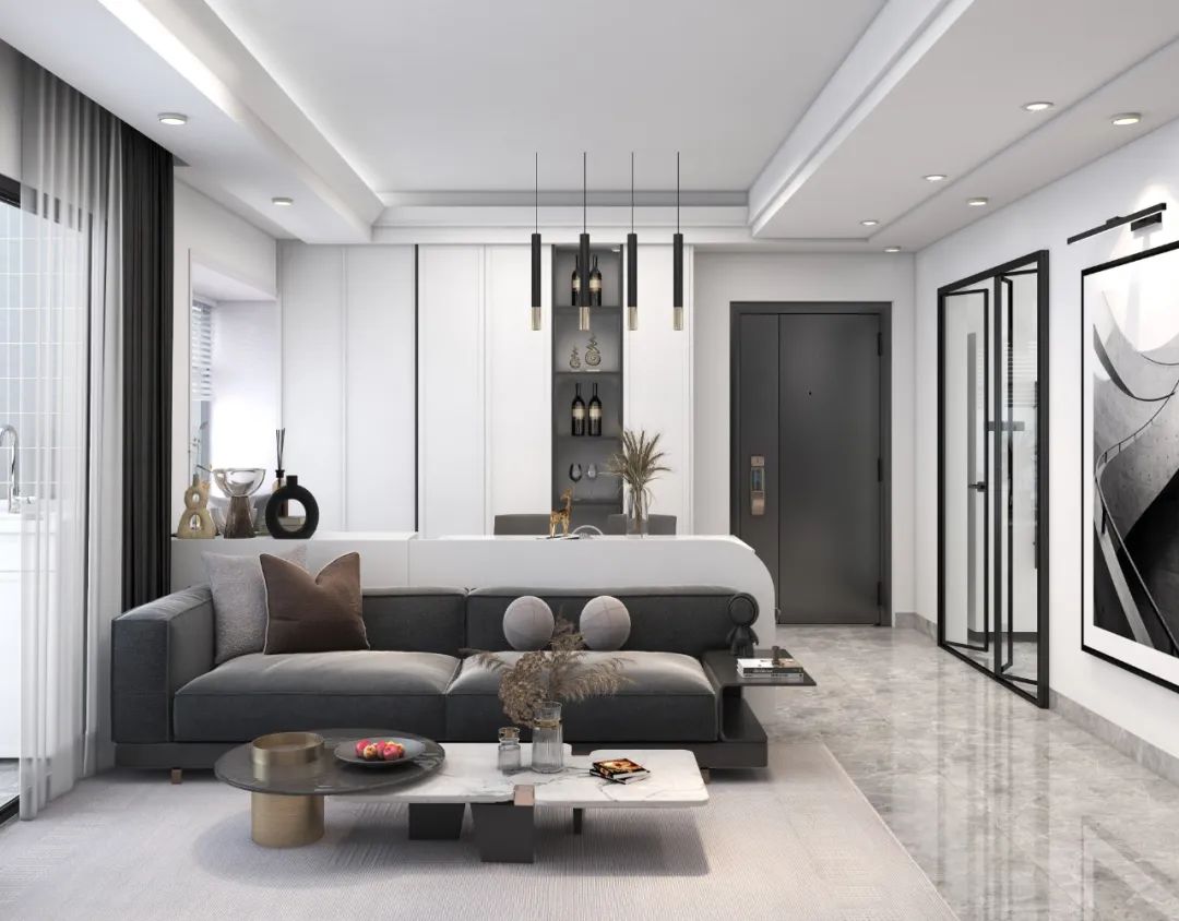 芈熊装饰 | 108㎡ 香沙御景园 现代风格效果图
