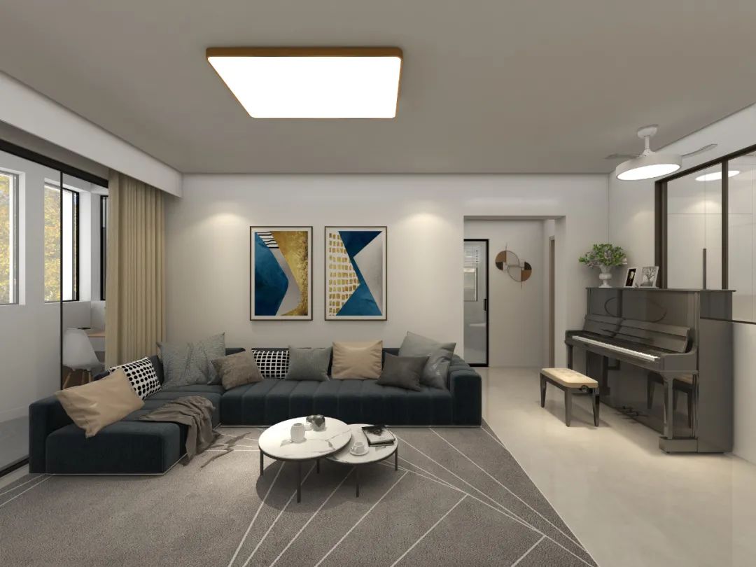 芈熊装饰 | 96㎡  半岛苑  现代风格效果图