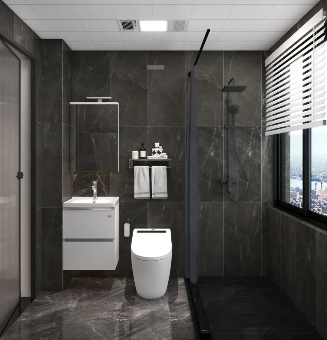 芈熊装饰 | 110㎡ 璞誉府 现代风格效果图(