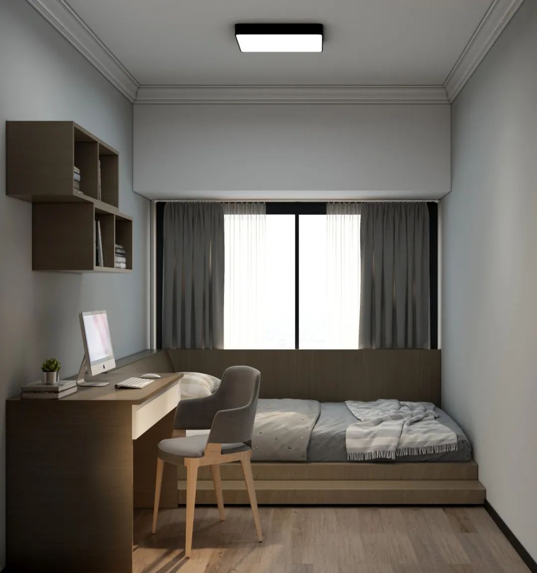 芈熊装饰 | 103㎡ 麟恒中心广场  现代风格效果图