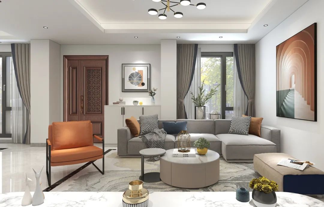 芈熊装饰 | 98㎡ 上围艺术村 现代轻奢