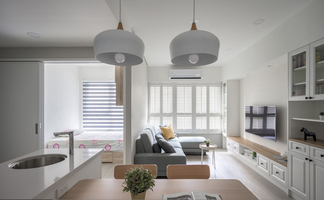 芈熊装饰 | 108㎡ 雍翠华府 美式风格效果图 