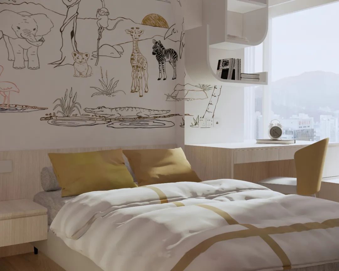 芈熊装饰 |152㎡ 长城花园 北欧风格效果图