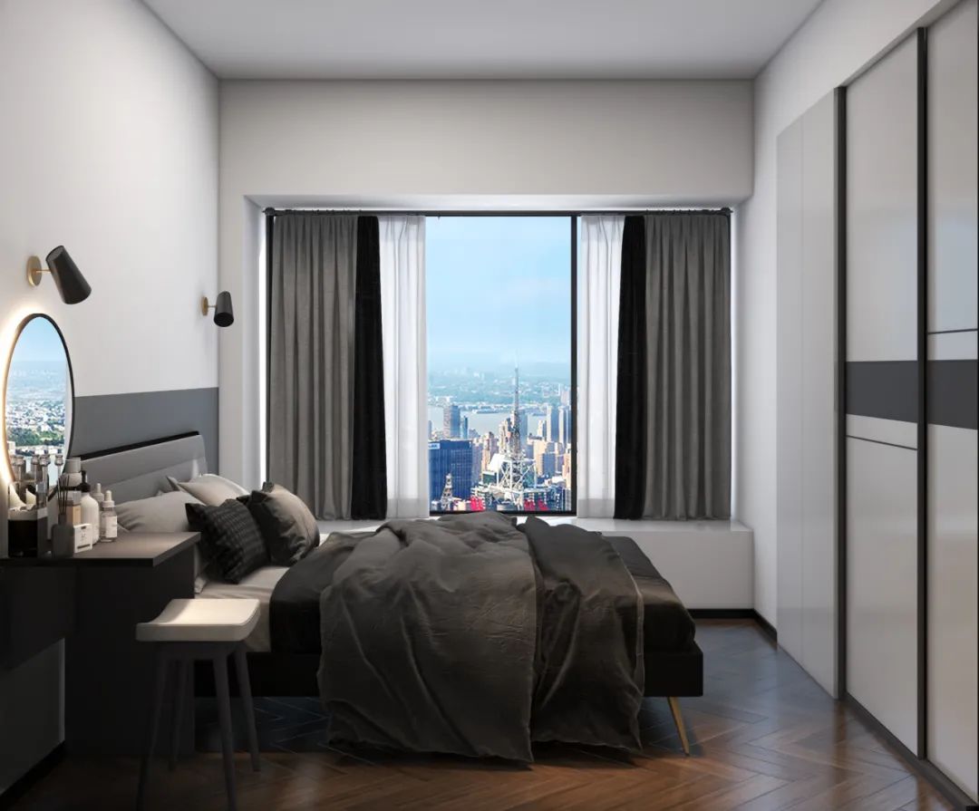 芈熊装饰 | 110㎡ 璞誉府 现代风格效果图(