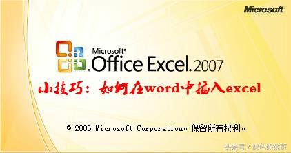 2007excel变word