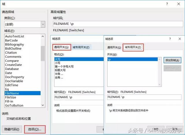 word 去除显示域代码
