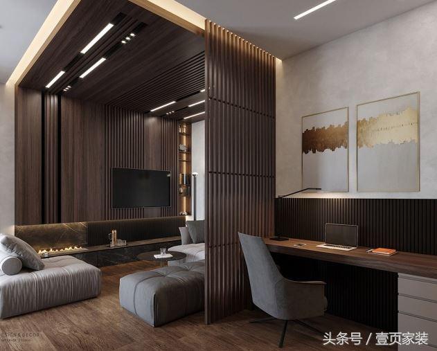 胡桃木家具搭配壁纸