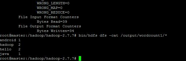 hadoop2.6运行wordcount