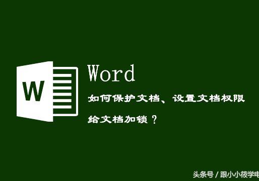 怎么修改word权限