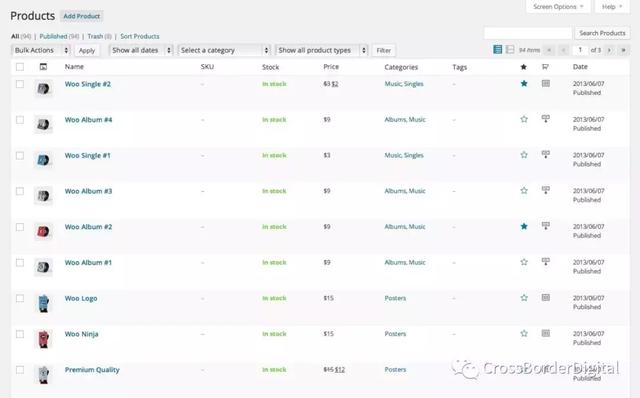wordpress 获取页面列表