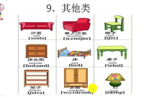 常用家具英文大全 常用家具英文名称