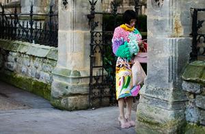 Tide of street of week of London fashionable dress