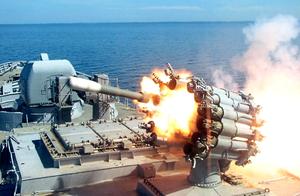 Fleet of Russian number one goes to sea firing, "