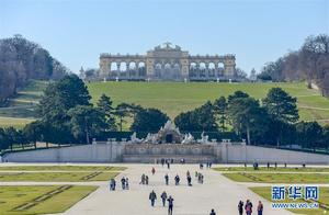 World park visit a sacred land -- garden of palace of Austrian beautiful spring