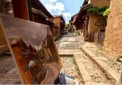 The scenery photographs: Beautiful and picturesque sanded brook ancient town