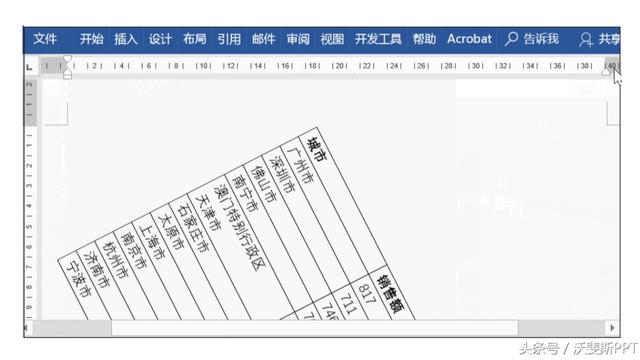 怎么把word中的表格转了横向