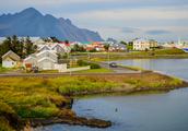 Icelandic and pocket small town, dweller only 1000 people, attract a tourist because of teeming with