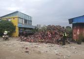 Large quantities of sharing bicycle is destroyed b