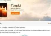 Li Yong is funerary in Campbell funeral parlour ho
