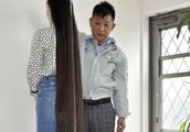 Japanese high school never is cut 18 years hair, c