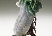 Chinese cabbage of emerald green jade is high-definition detail, museum of Taipei the Imperial Palac