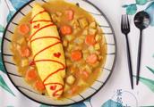 My expert dish -- curry egg gets or supply meals a