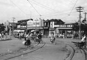 Beijing old photograph 1956, city life of streets 