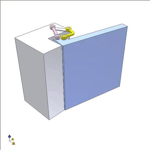 开关门机构动图,喜欢的可以关注我哟!持续 - 今