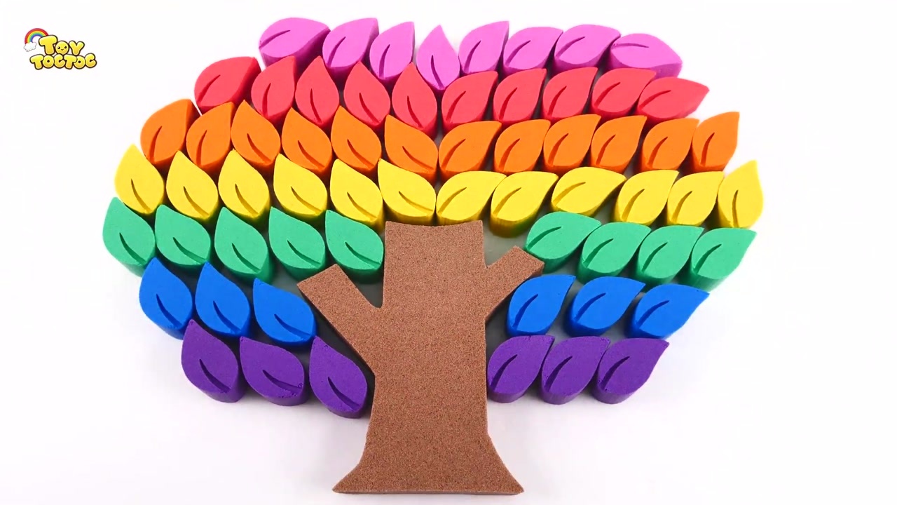 儿童手工彩泥太空沙彩泥制作大树亲子早教启蒙动画