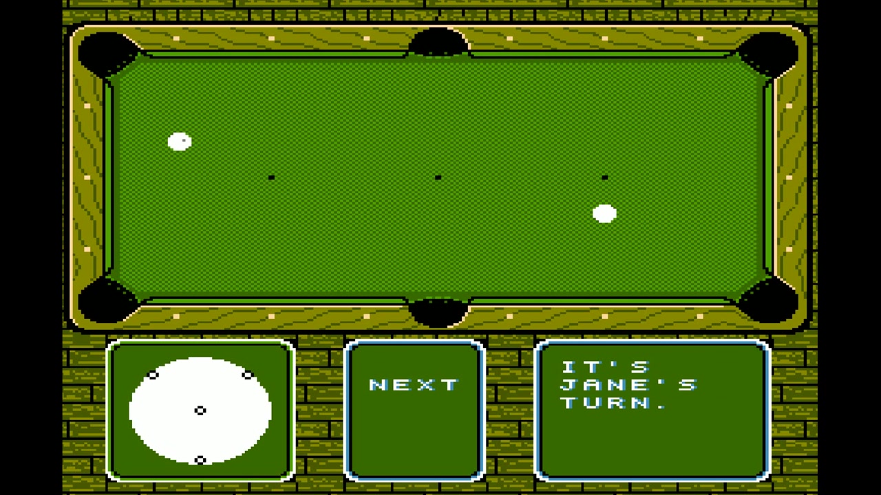 红白机上的另一个花式撞球fc休闲桌球