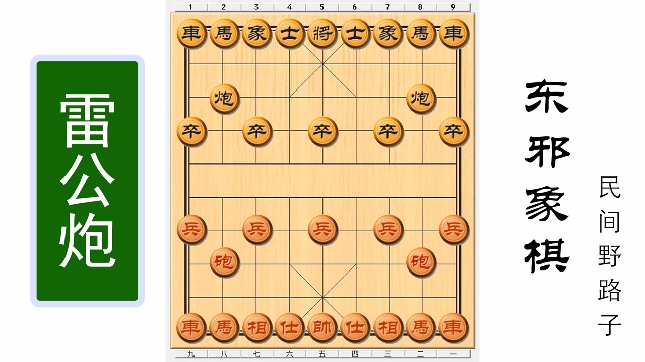 东邪象棋解说雷公炮第2集经典收藏版中国象棋窝心炮野路子