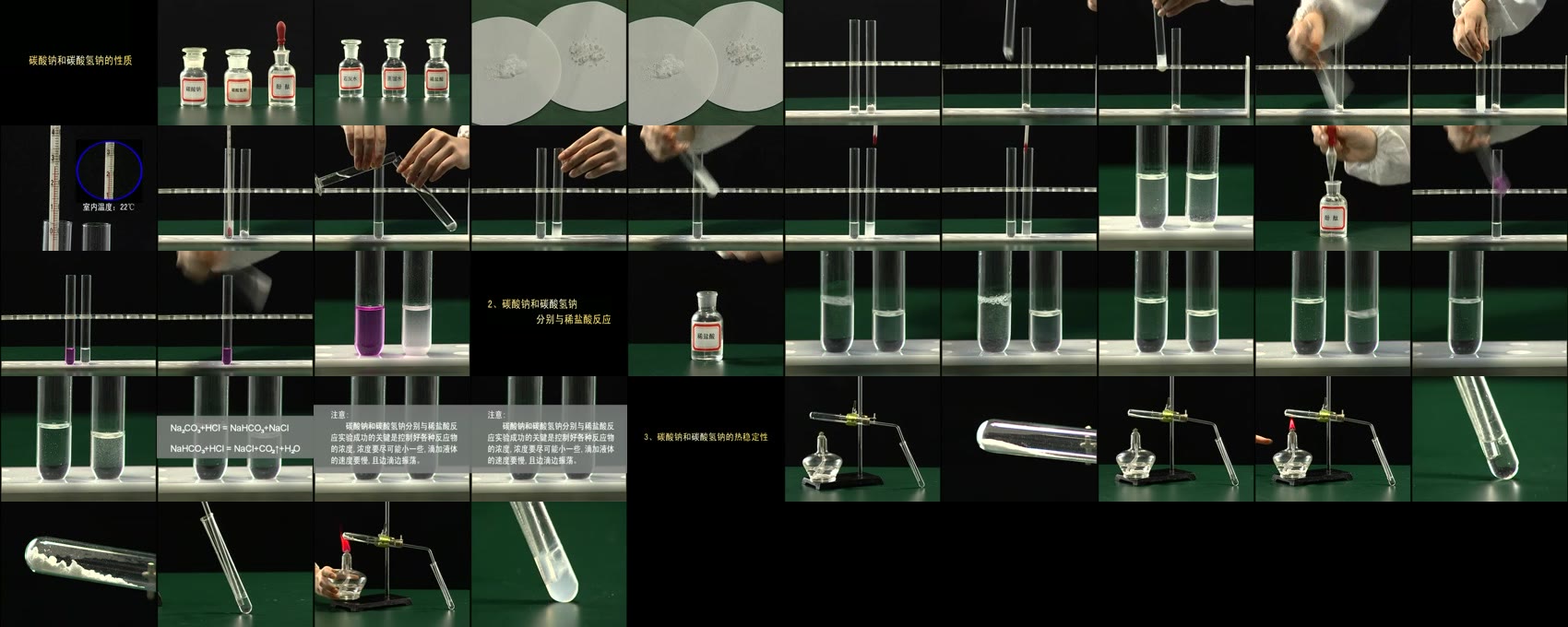 稞麥愛梨網-高中化學實驗——碳酸鈉和碳酸氫鈉的性質 - 視頻下載