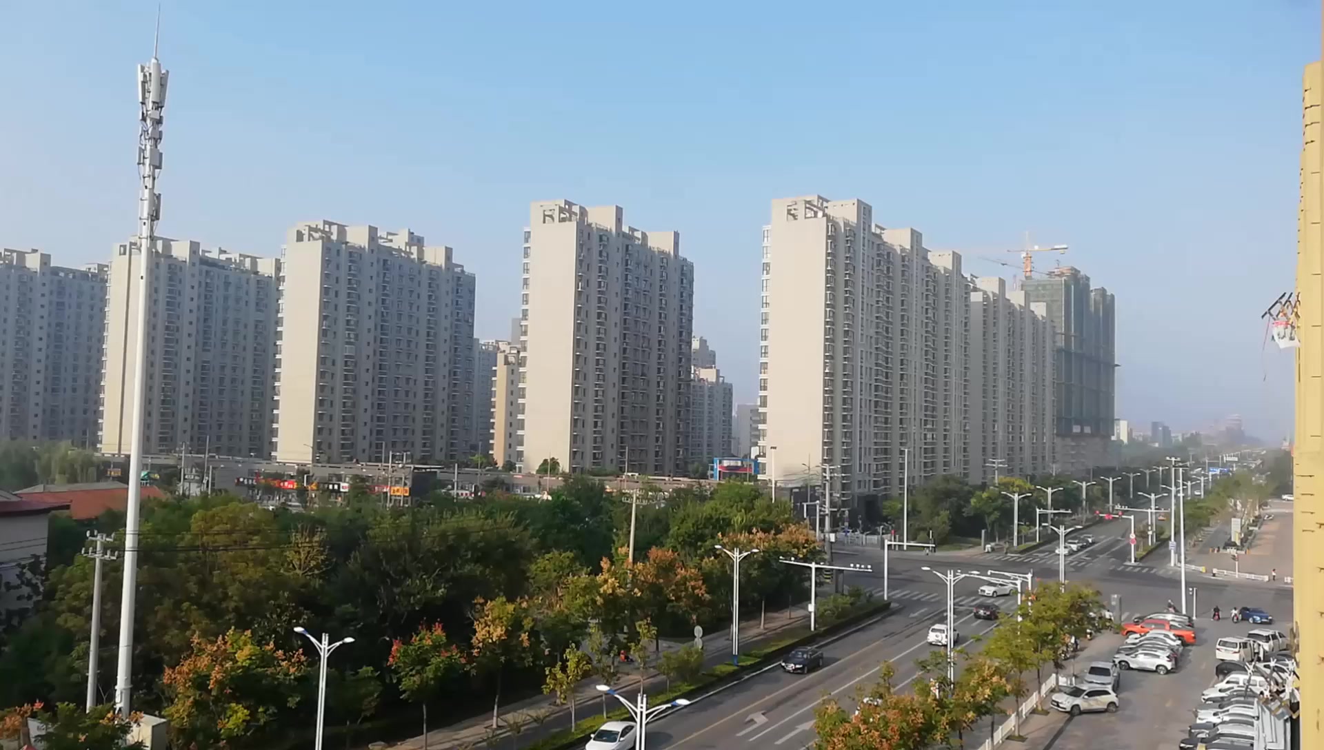 江苏睢宁新城区到处高楼林立一片繁荣景象好像一座三线城市