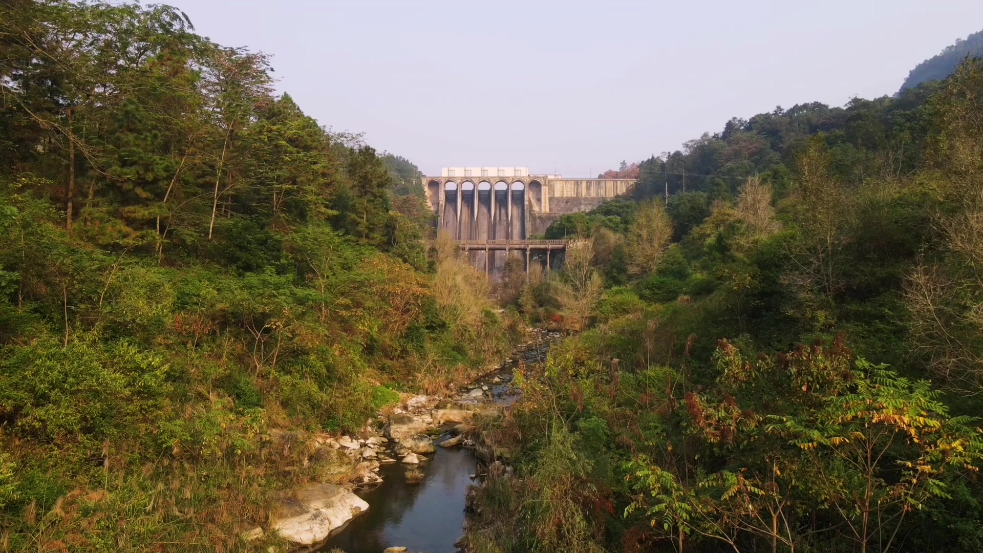 航拍丨四川内江威远葫芦口水库建设成本很少可是功效极大
