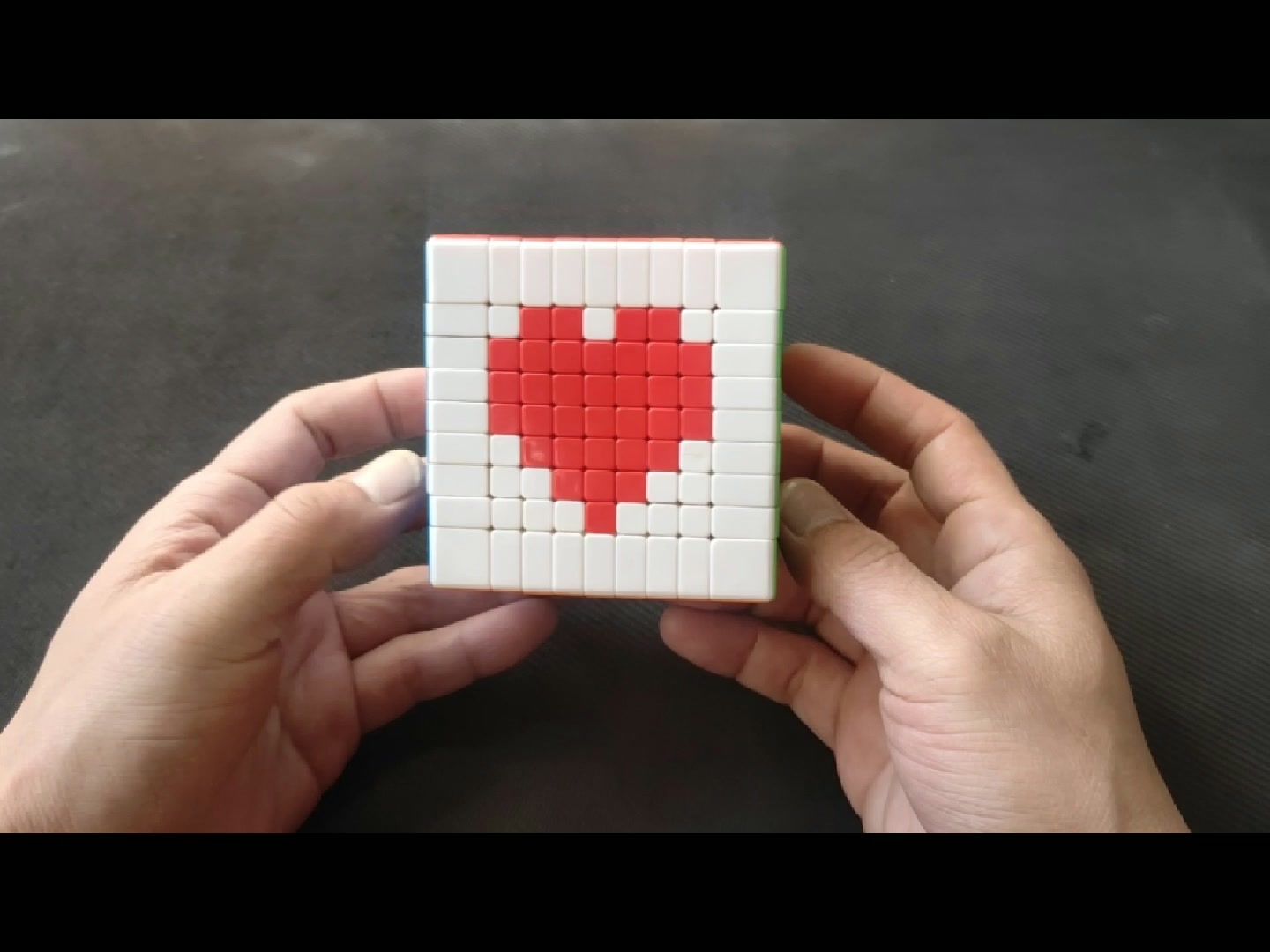 教你用魔方拼一个爱心