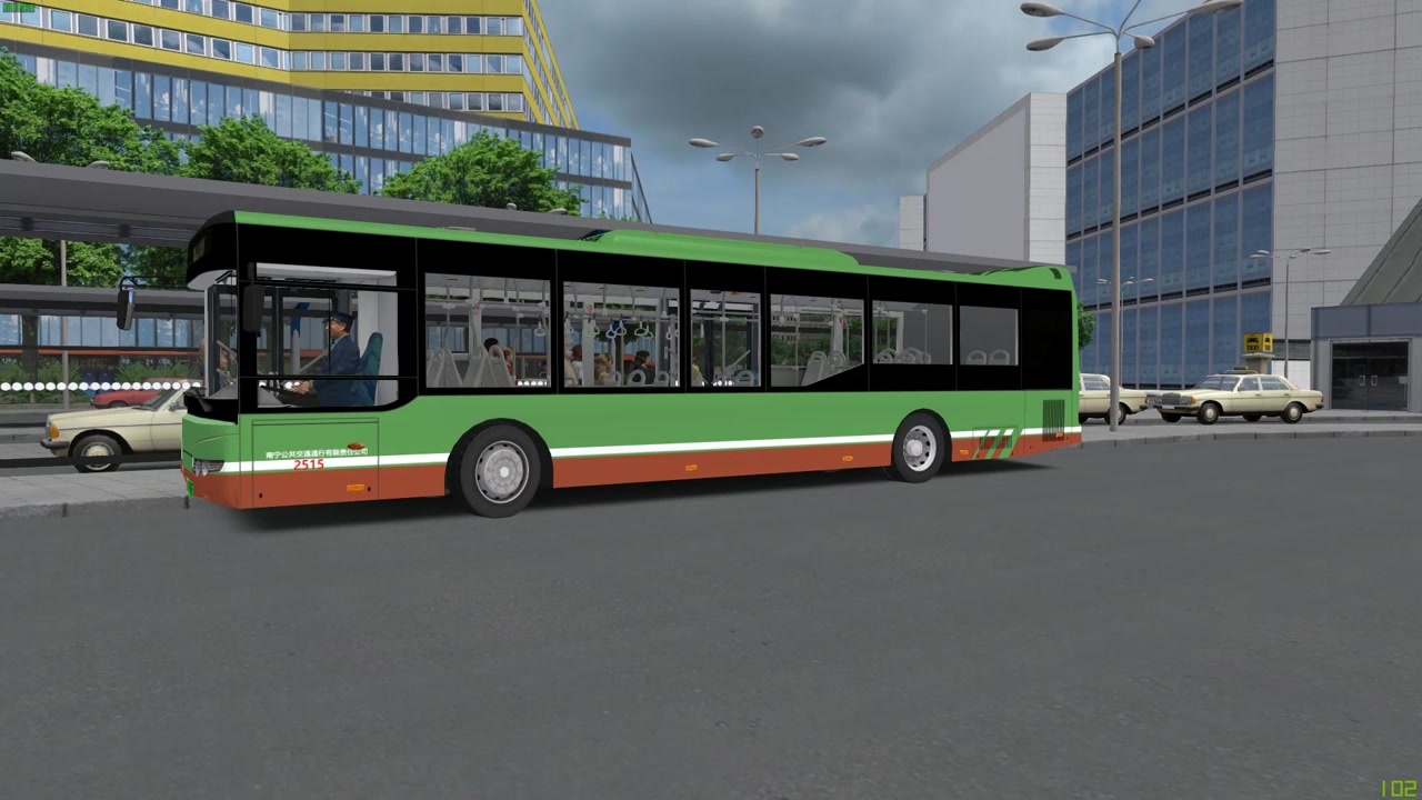 巴士模拟2宇宙客车第三弹之混动版本宇通h12气电混合动力巴士