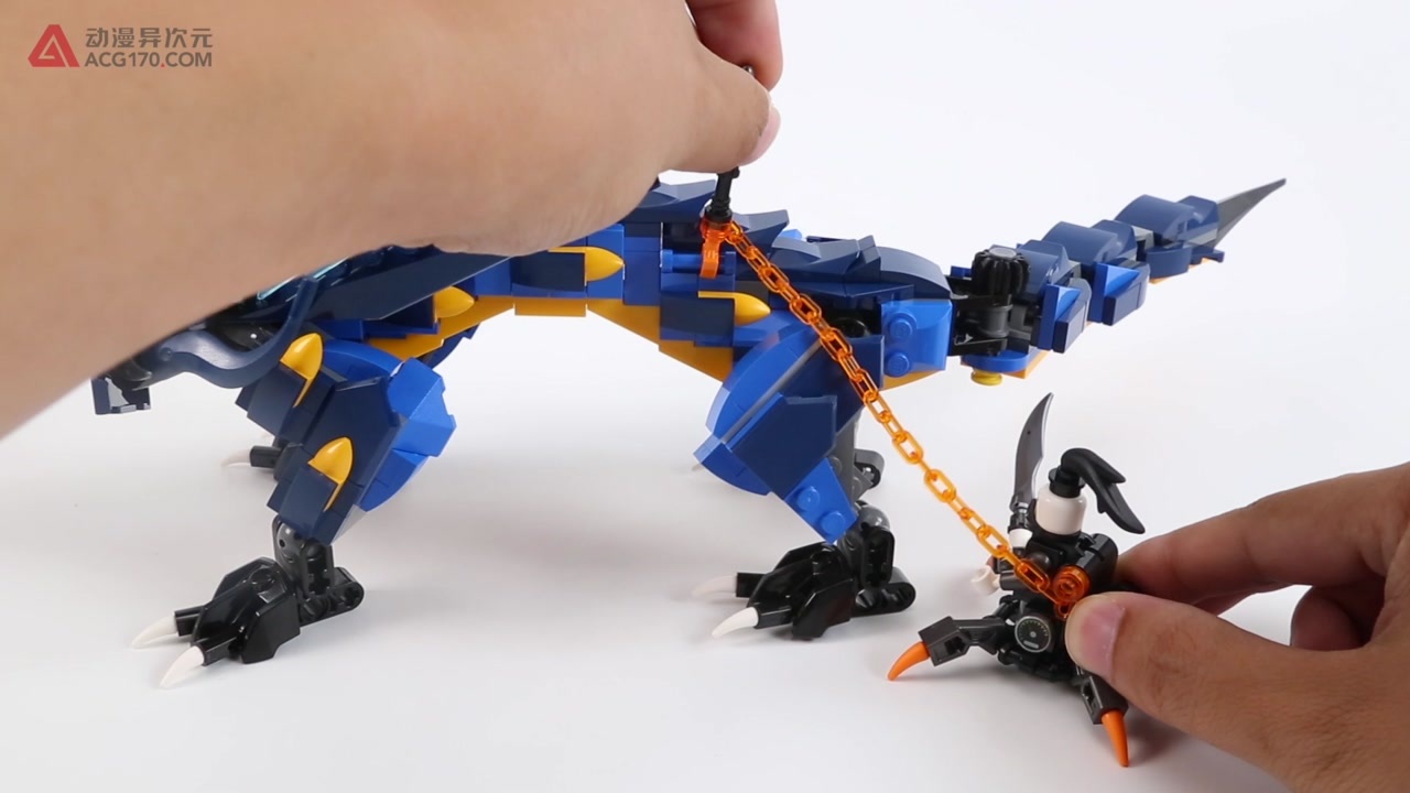 动漫异次元乐高积木lego幻影忍者70652雷电暴风神龙