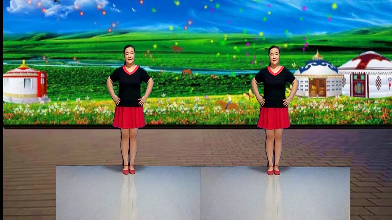 初级入门32步广场舞草原情哥哥附分解教学