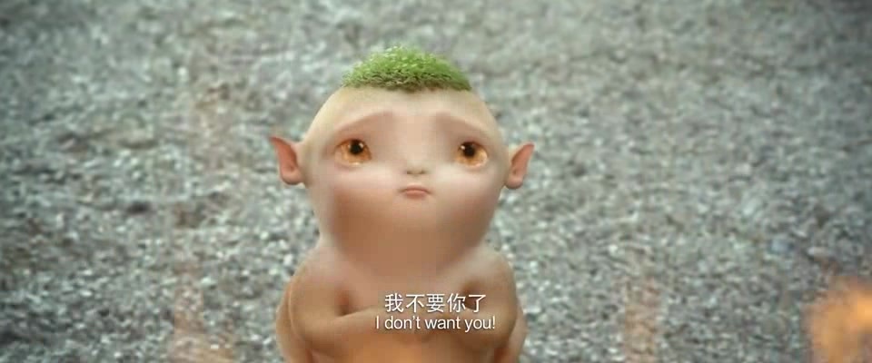 胡巴逮到一只小兔子刚想吃就想起爸妈的交代委屈的放掉兔子