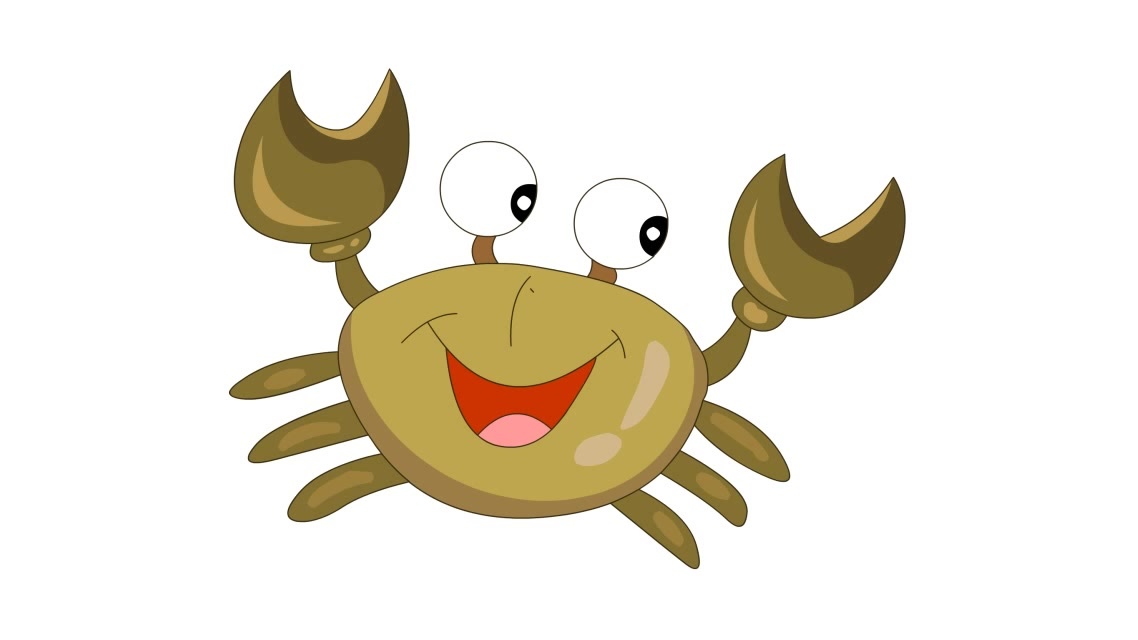 小朋友,让我们一起画只大螃蟹吧